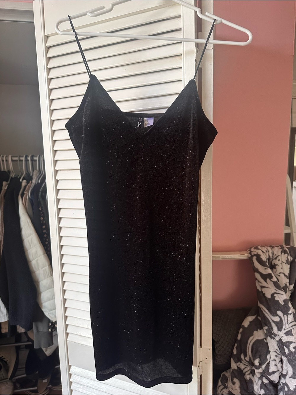 H&M Sparkly Mini Dress - Black - Size Medium